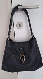 Lederen donkerblauwe handtas Nathan-Baume met stofzak, Handtassen en Accessoires, Ophalen of Verzenden, Handtas