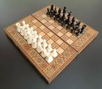 Schaakspel ingelegd hout/parelmoer bord., Ophalen