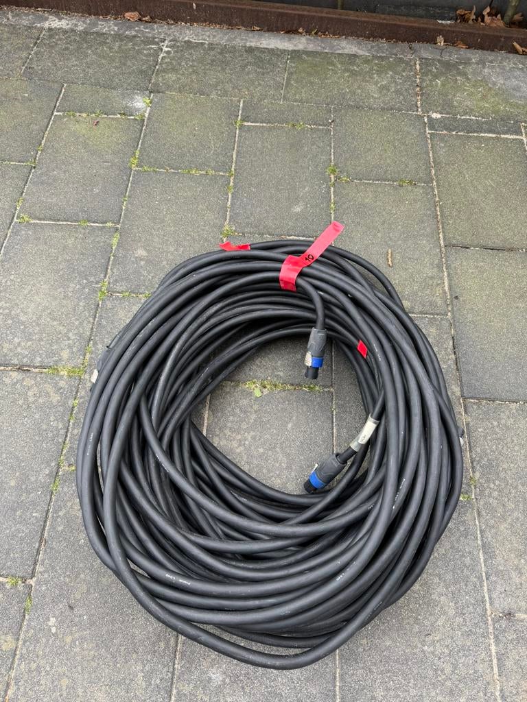Procab ls40 speakon / speaker kabels 2x 4mm, Ophalen, Zo goed als nieuw