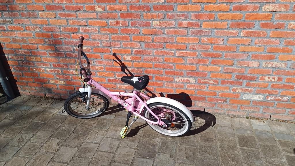 Meisjesfiets 16 inch, Vélos & Vélomoteurs, Vélos | Vélos pliables, Autres marques, Frein sur jante, 16 à 18 pouces, Femmes