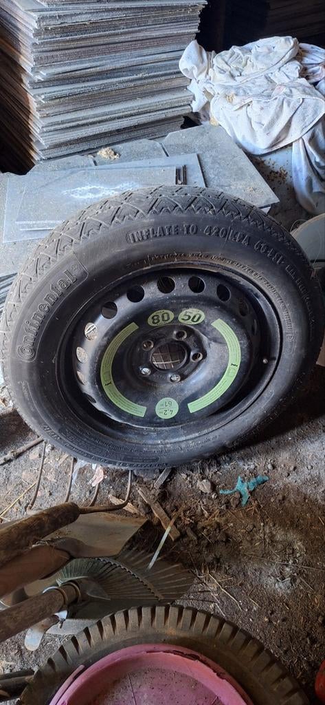 Galette, reservewiel T 125 /90 R 16. 90M, Ophalen