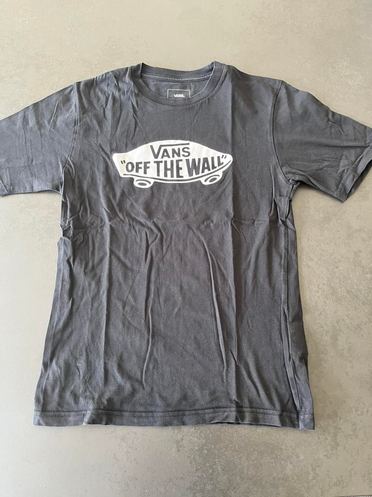 Vans zwarte Tshirt maat large. Zeer goede staat., Kinderen en Baby's, Kinderkleding | Maat 164, Ophalen of Verzenden, Gebruikt