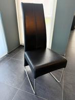 8 eetkamerstoelen leder Nederlands merk HVS, Huis en Inrichting, Stoelen, Ophalen, Zo goed als nieuw