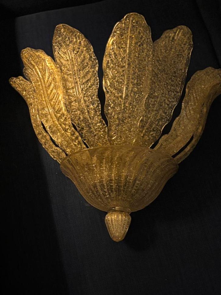 Murano Barovier wandlamp 1 stuk, Huis en Inrichting, Lampen | Wandlampen, Zo goed als nieuw, Glas, Ophalen