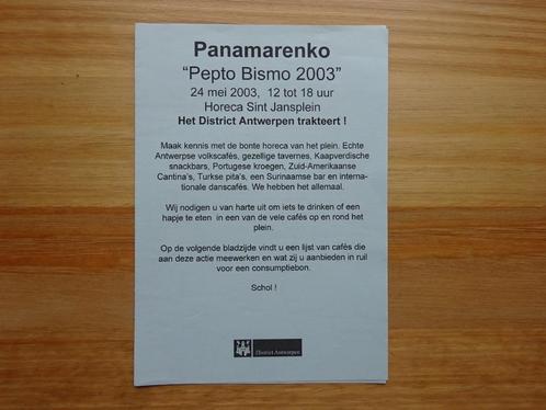 Panamarenko - 2003 aankondiging District Antwerpen, Boeken, Kunst en Cultuur | Beeldend, Nieuw, Ophalen of Verzenden