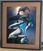 Cadre déco Dauphins, Maison & Meubles, Accessoires pour la Maison | Cadres, Enlèvement, Comme neuf