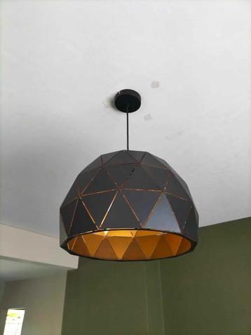 Hanglamp Ø40cm  Zwart & Goud, Enlèvement ou Envoi, Neuf, Métal, 50 à 75 cm