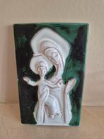 Jaren 60 abstracte wandbeeld Maria " Bree Belgium" keramiek, Antiek en Kunst, Antiek | Religieuze voorwerpen, Ophalen