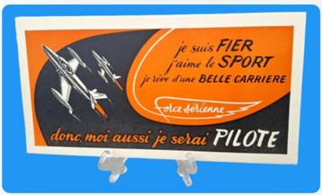 Pub ✈️ moi aussi je serai pilote (armée air) Fr & Nl ~ 1952 beschikbaar voor biedingen