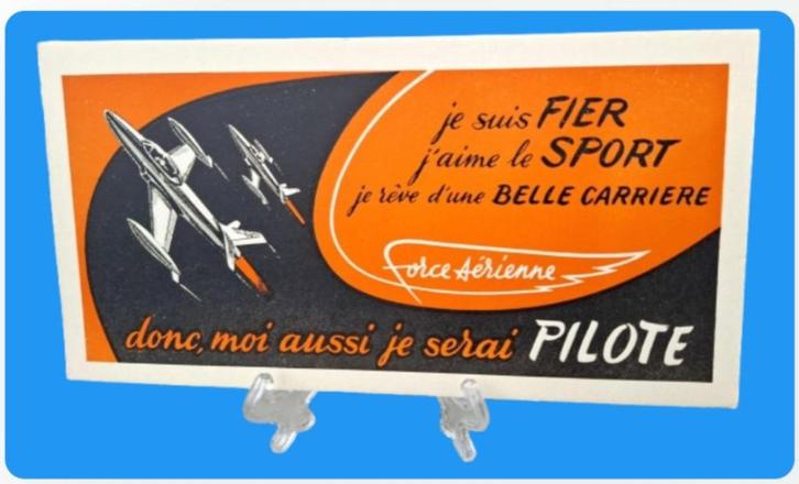 Pub ✈️ moi aussi je serai pilote (armée air) Fr & Nl ~ 1952, Verzamelen, Militaria | Algemeen, Luchtmacht, Foto of Poster, Ophalen of Verzenden