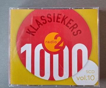 5cd box. 1000 klassiekers. Vol. 10. Radio 2. beschikbaar voor biedingen