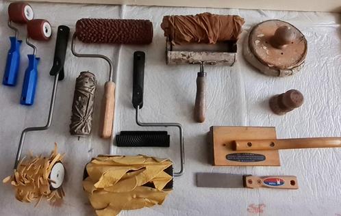 12+1 schilderstools  oa. speciale verftechniek rollen+Video, Hobby en Vrije tijd, Schilderen, Zo goed als nieuw, Overige typen