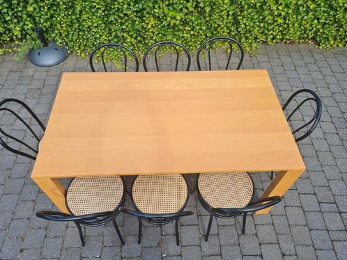 Table robuste en bois de hêtre (6-10 personnes) sans ch, Maison & Meubles, Tables | Tables mange-debout, Utilisé, Enlèvement