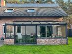 Veranda met automatische zonnewering en rolgordijnen op maat, Tuin en Terras, Ophalen, Zo goed als nieuw, Veranda