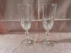 2 champagneglazen op voet Cristal d' Arques, Verzamelen, Ophalen of Verzenden, Zo goed als nieuw, Overige typen