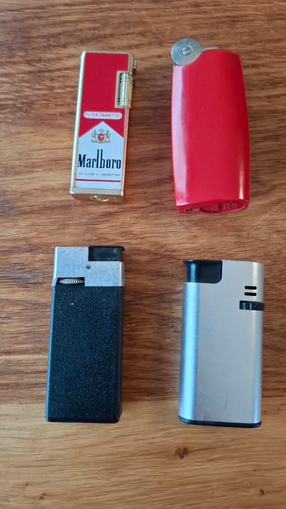 Lot van 4 Vintage Butaangas Aanstekers, Verzamelen, Rookartikelen, Aanstekers en Luciferdoosjes, Aansteker, Ophalen of Verzenden