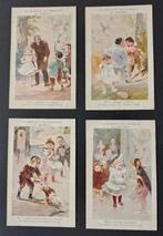 Antieke postkaarten La Morale de Pierrot, Verzamelen, Verzenden, Voor 1920, Ongelopen, Kinderen