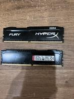 Fury hyperx DDR4 2x8gb 2400mhz, Computers en Software, RAM geheugen, Ophalen, Zo goed als nieuw, DDR4