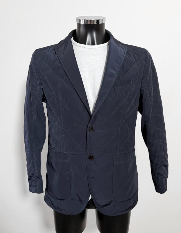 BOGNER Blazer jas / Bomberjack / Quilted patroon / EU 48 / M, Kleding | Heren, Jassen | Zomer, Gedragen, Maat 48/50 (M), Blauw