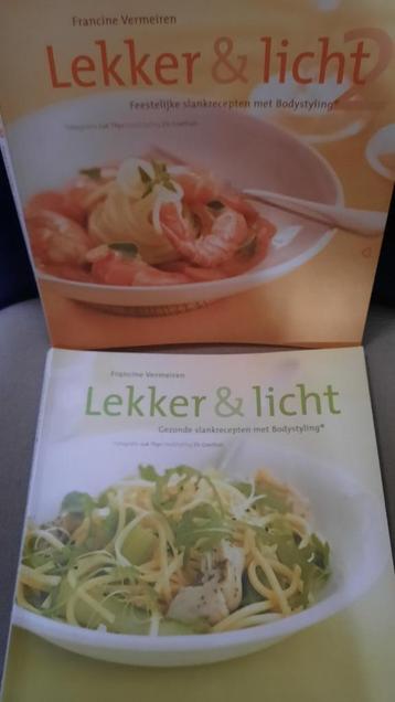 2 boeken LEKKER EN LICHT - FRANCINE VERMEIREN, Enlèvement ou Envoi, Cuisine saine
