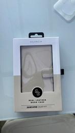 Samsung galaxy A71 leder hoesje beige, Ophalen of Verzenden, Nieuw