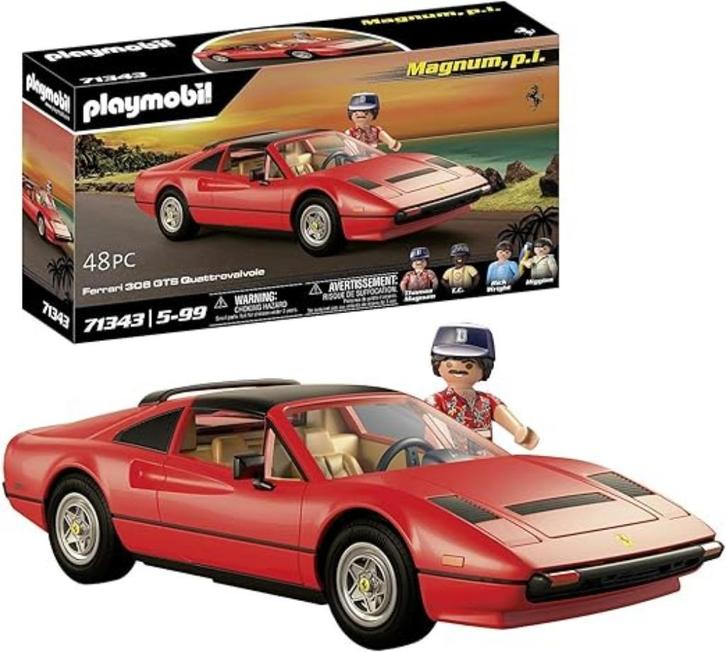 PLAYMOBIL Magnum Ferrari 308 GTS SNELLE GRATIS LEVERING, Kinderen en Baby's, Speelgoed | Playmobil, Nieuw, Complete set, Verzenden