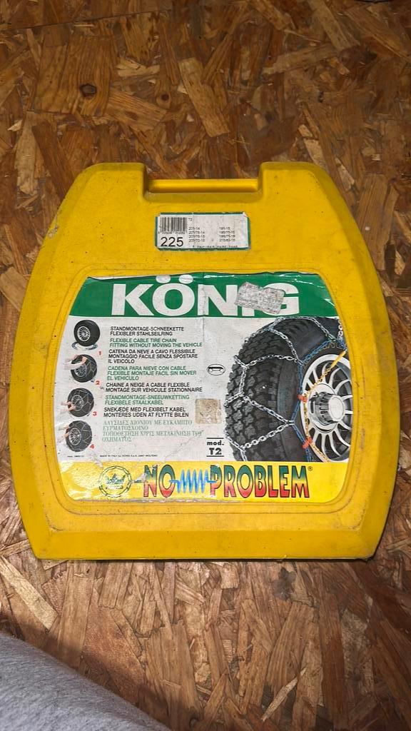 Sneeuwkettingen König model T2, Auto diversen, Sneeuwkettingen, Gebruikt, Ophalen