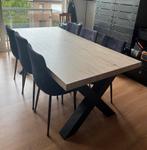 Eettafel met 6 stoelen, Maison & Meubles, Rectangulaire, Autres essences de bois, 50 à 100 cm, Enlèvement