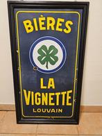 La Vignette Louvain, Verzamelen, Merken en Reclamevoorwerpen, Ophalen, Gebruikt, Reclamebord