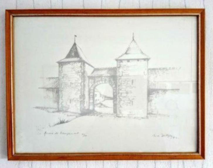 3 lithographies numérotées d'Anne Delfosse, Antiek en Kunst, Kunst | Litho's en Zeefdrukken, Ophalen
