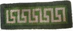 vintage groen deurtapijt., Ophalen of Verzenden