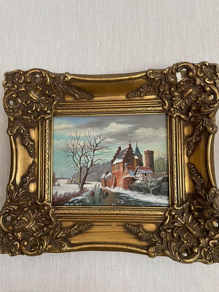 Olie op hout, Antiek en Kunst, Kunst | Schilderijen | Klassiek, Ophalen