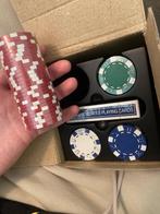 Pokerset, Hobby en Vrije tijd, Gezelschapsspellen | Kaartspellen, Ophalen, Zo goed als nieuw