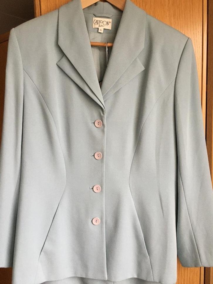 Blazer Cartoon lichtblauw maat 42, Kleding | Dames, Jasjes, Kostuums en Pakken, Zo goed als nieuw, Jasje, Maat 42/44 (L), Blauw