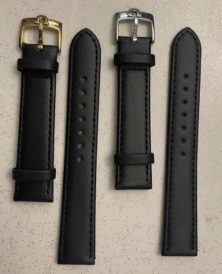 OMEGA-horloge met nieuwe zwarte leren band met OMEGA-gesp, Handtassen en Accessoires, Horloges | Heren, Nieuw, Polshorloge, Omega