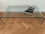 Salontafel gebogen glas, Huis en Inrichting, Ophalen, Zo goed als nieuw, Glas