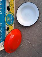 Allerlei rode email borden en potten, Antiek en Kunst, Ophalen