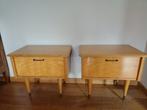 Vintage nachtkastje in Scandinavische stijl, Huis en Inrichting, Slaapkamer | Nachtkastjes, Ophalen, Zo goed als nieuw, Hout