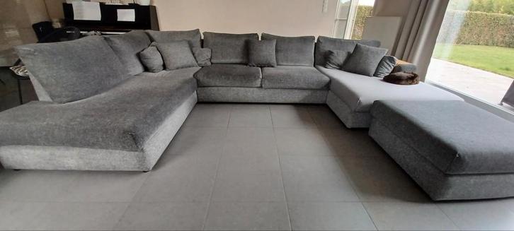 Ruime salon 3m60 U-vorm, Huis en Inrichting, Zetels | Zetels, Gebruikt, Ophalen