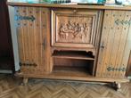 Eiken kast met schrijftafel, Huis en Inrichting, Ophalen, Gebruikt