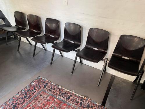 6 x Pagholz s22 stoelen, Huis en Inrichting, Stoelen, Zo goed als nieuw, Hout, Bruin, Ophalen