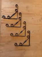 Zwarte metalen plankdragers, Huis en Inrichting, Woonaccessoires | Wandplanken en Boekenplanken, Ophalen of Verzenden, Zo goed als nieuw