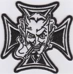 Iron Cross Devil stoffen opstrijk patch embleem #3, Motos, Accessoires | Autre, Neuf