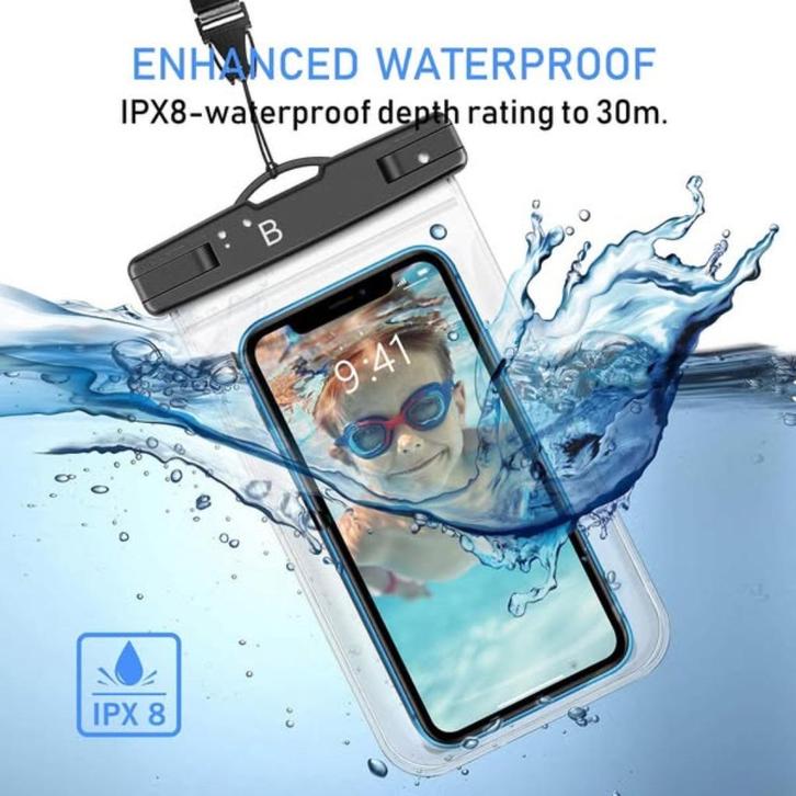 Waterdichte hoes voor GSM, Telecommunicatie, Mobiele telefoons | Toebehoren en Onderdelen, Nieuw, Bescherming, Ophalen of Verzenden