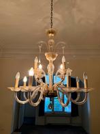 Glazen luster in Murano-stijl – 12 lichtpunten, Huis en Inrichting, Ophalen, Zo goed als nieuw, Glas