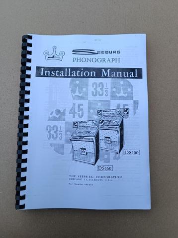 Service Manual: Seeburg DS100/160 (1961) jukebox nieuw !!  beschikbaar voor biedingen