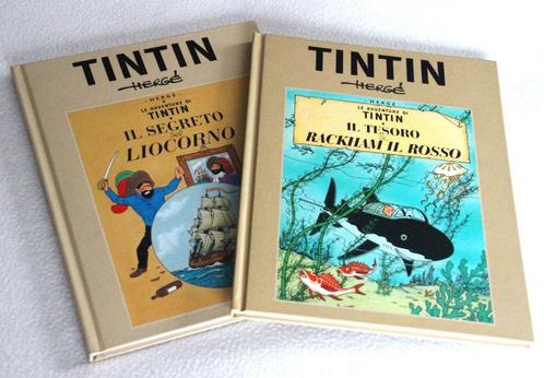 2x Le avventure di Tintin Il segreto del Licorno Il tresoro, Boeken, Stripverhalen, Zo goed als nieuw, Ophalen of Verzenden