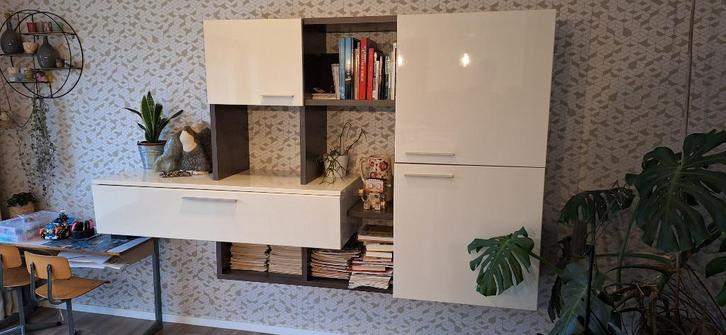 unieke maatkasten : wandmeubel + Tv meubel, Huis en Inrichting, Kasten | Wandmeubels, Gebruikt, Ophalen