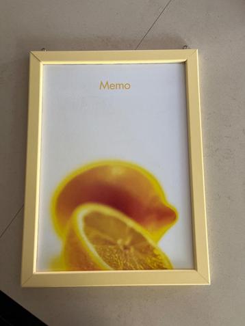 Whiteboard - Citroen met geel kader - 40x30cm beschikbaar voor biedingen