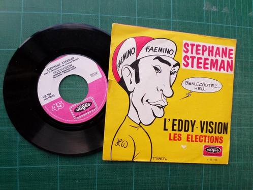 Stephane Steeman – l’Eddy-vision / les élections - 45T -1970, Cd's en Dvd's, Vinyl | Overige Vinyl, Gebruikt, Overige formaten